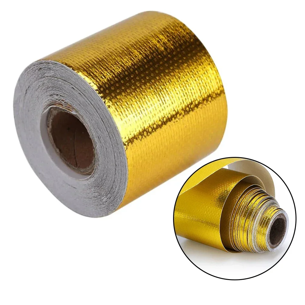 Car Exhaust Wrap Thermal Installation Heat Insulation Tape Roll High Temperature Resistance Note Number Easy Installation