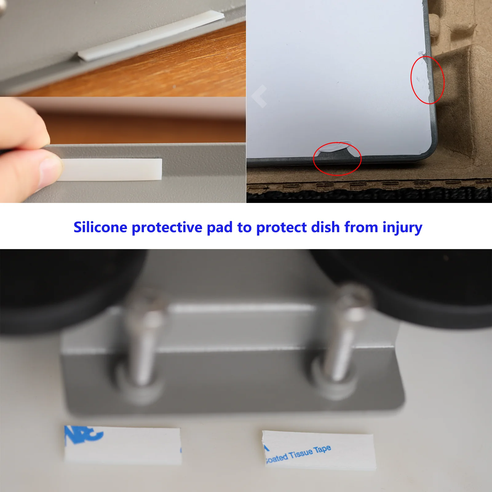 Starlink Mounting Kit Starlink Mini Magnetic Roof Mount with 4 Magnetic Bases 1 Acrylic Protective Shell for RV Car Yacht