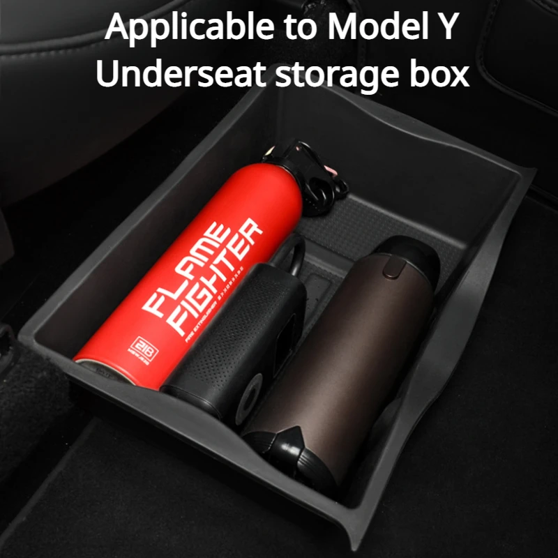 

Для 2023Tesla модель Y черный ящик для хранения под сиденьем ТПЭ водитель пассажир переднее нижнее сиденье скрытый Органайзер лоток Ящик