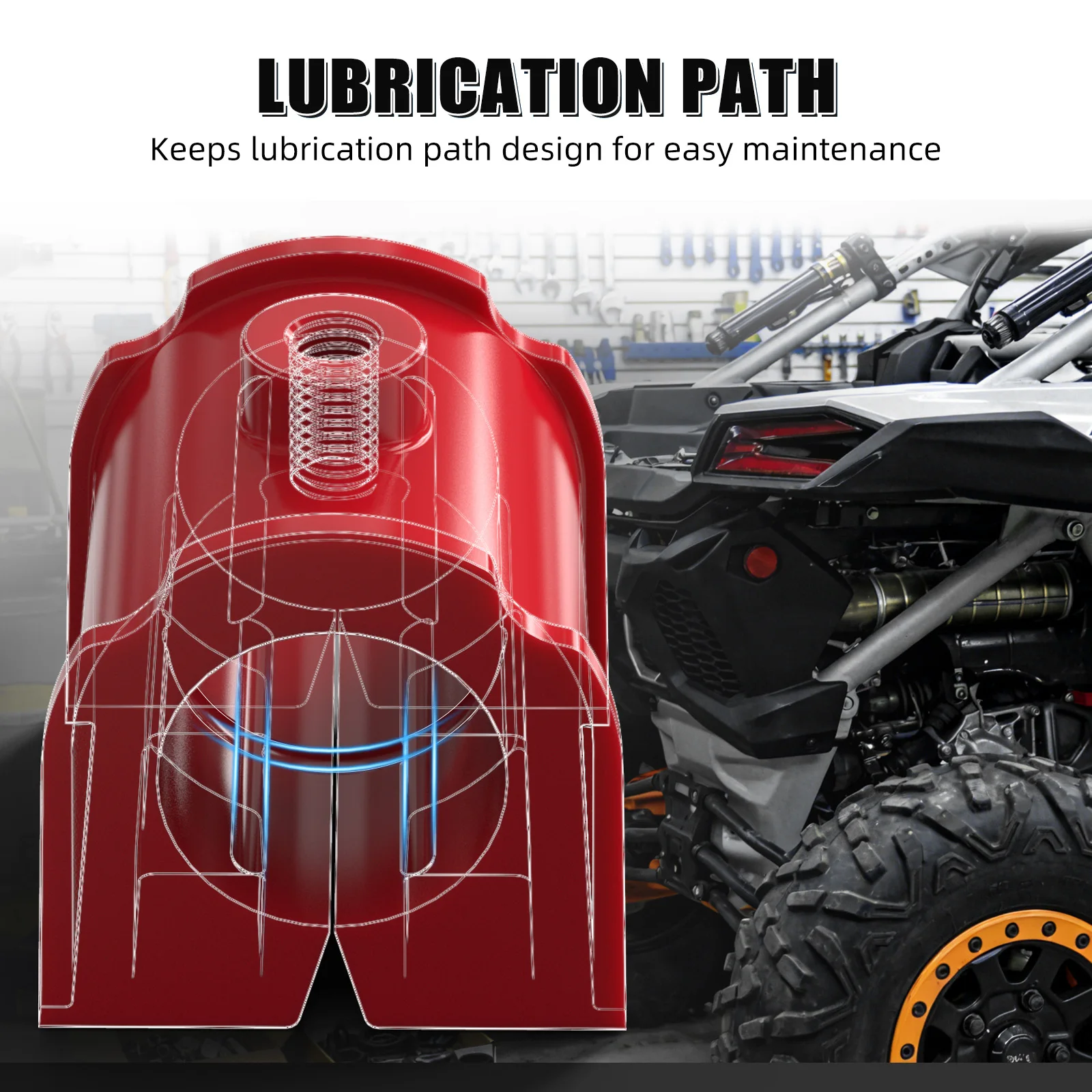 NICECNC für Can-Am Maverick X3 2017–2024 UTV Vordere und Hintere Stabilisatorbuchsen für Can Am X3 R RR Turbo Max Turbo Anti-Roll-Bar-Kit – Detail 16