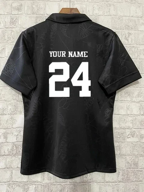 thumbnail image 1 of Camiseta de rugby All Blacks de Nueva Zelanda 20024 para niños, talla de hombre: S-5XL (nombre y número personalizados impresos), 1 of 5