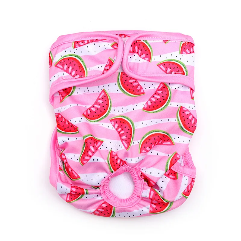 Washable Female Dog Diaper Panties - Reusable Pet Underwear Shorts