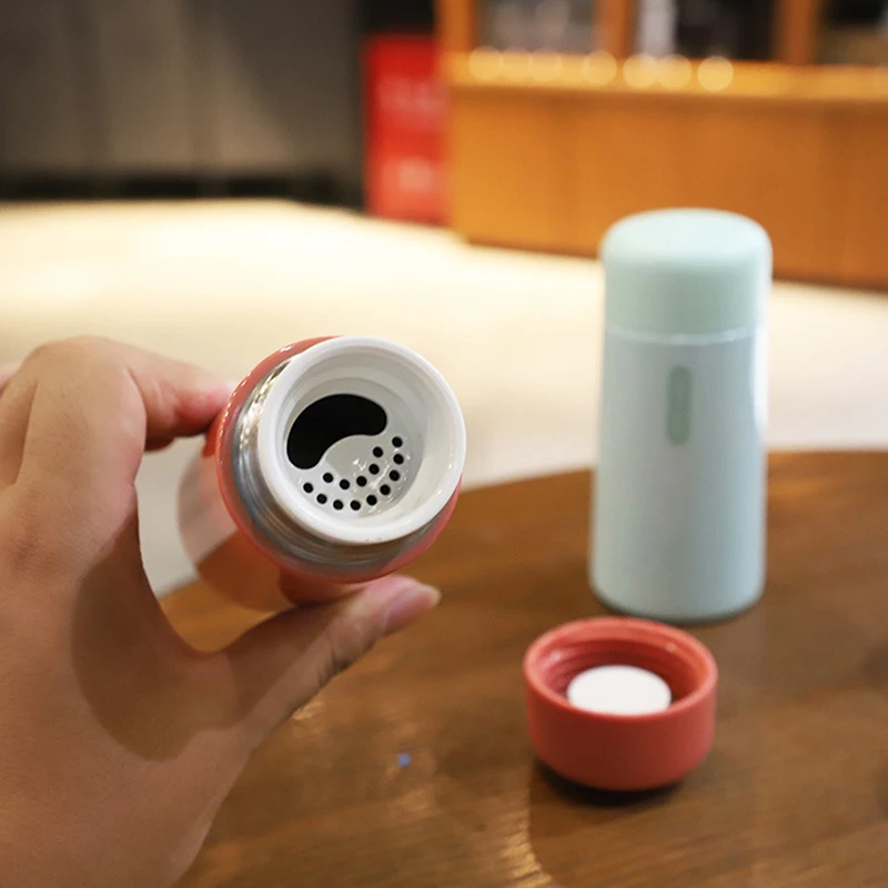 Thermos Cup 150ML Mini Pocket Stainless Steel Insulated Bottle Portable Leak Proof Male And Female Student Fashion Water Cup