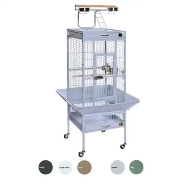 

Select Bird Cage - Pewter White Easy cleaning