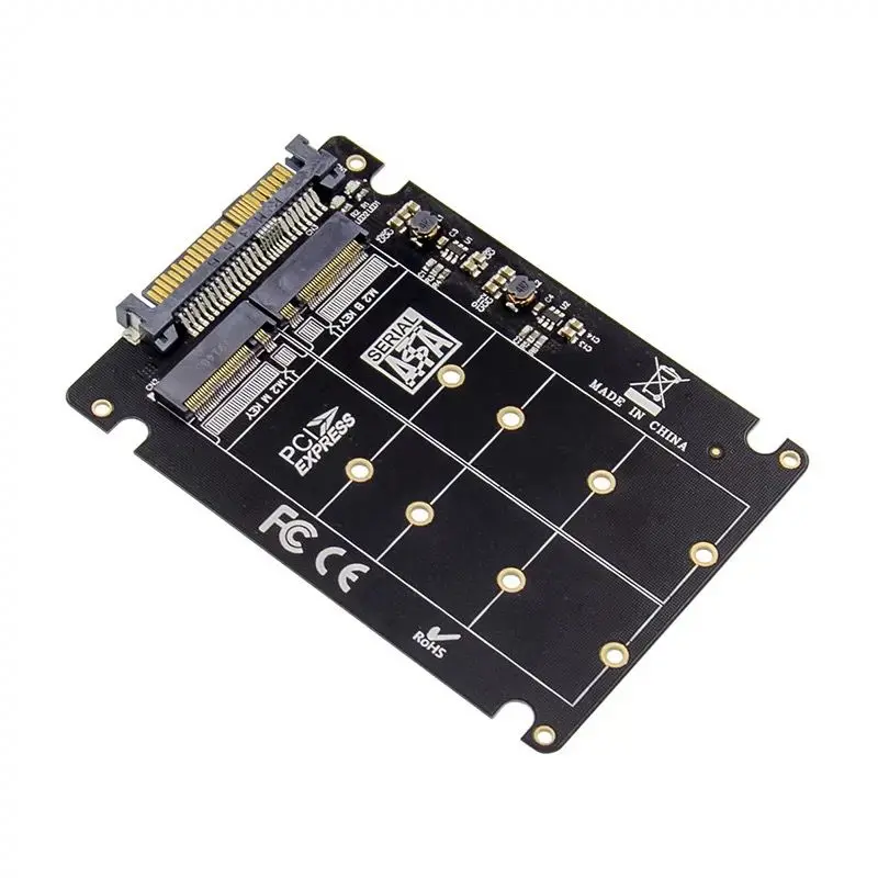 M.2 B & M 키-U2 NVME SSD 어댑터, 상호 변환 SSD 가속 업그레이드 카드 변환, 2-in-1