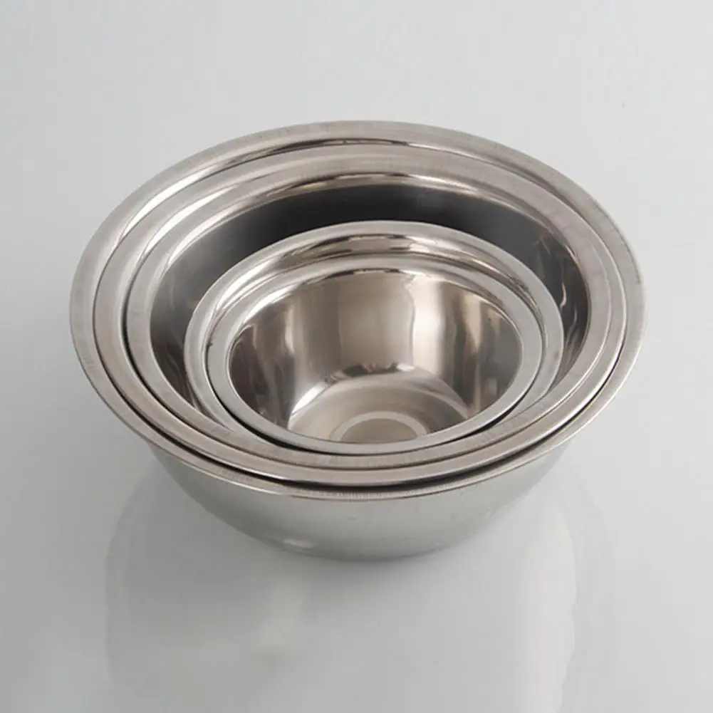 Graduated Stainless Steel Bowls Premium Stainless Steel Mixing Bowls Set Food Grade Bpa Free Polished Surface for Kitchen