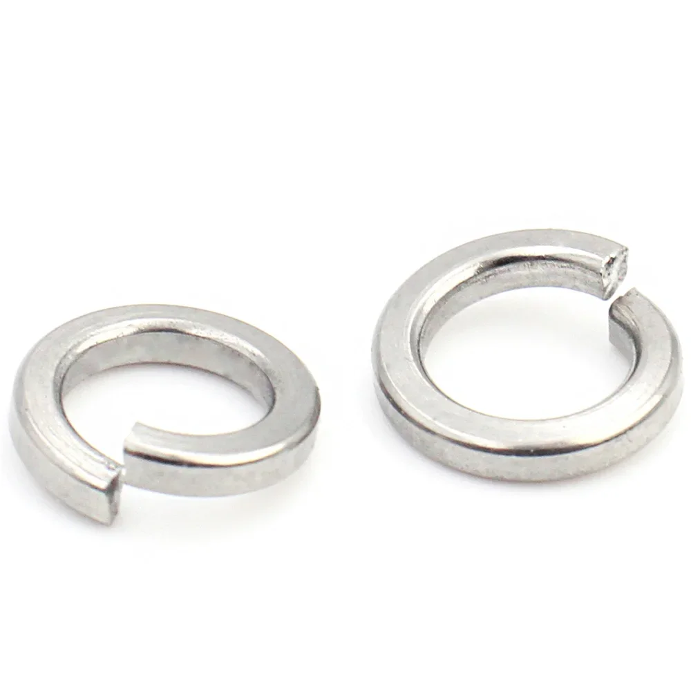 Stainless Steel Spring Split Lock Washer Elastic Gasket M1.6 M2 M2.5 M3 M4 M5 M6 M8 M10 M12 M16 M20 M22 M24 M27 M30 5-50pcs