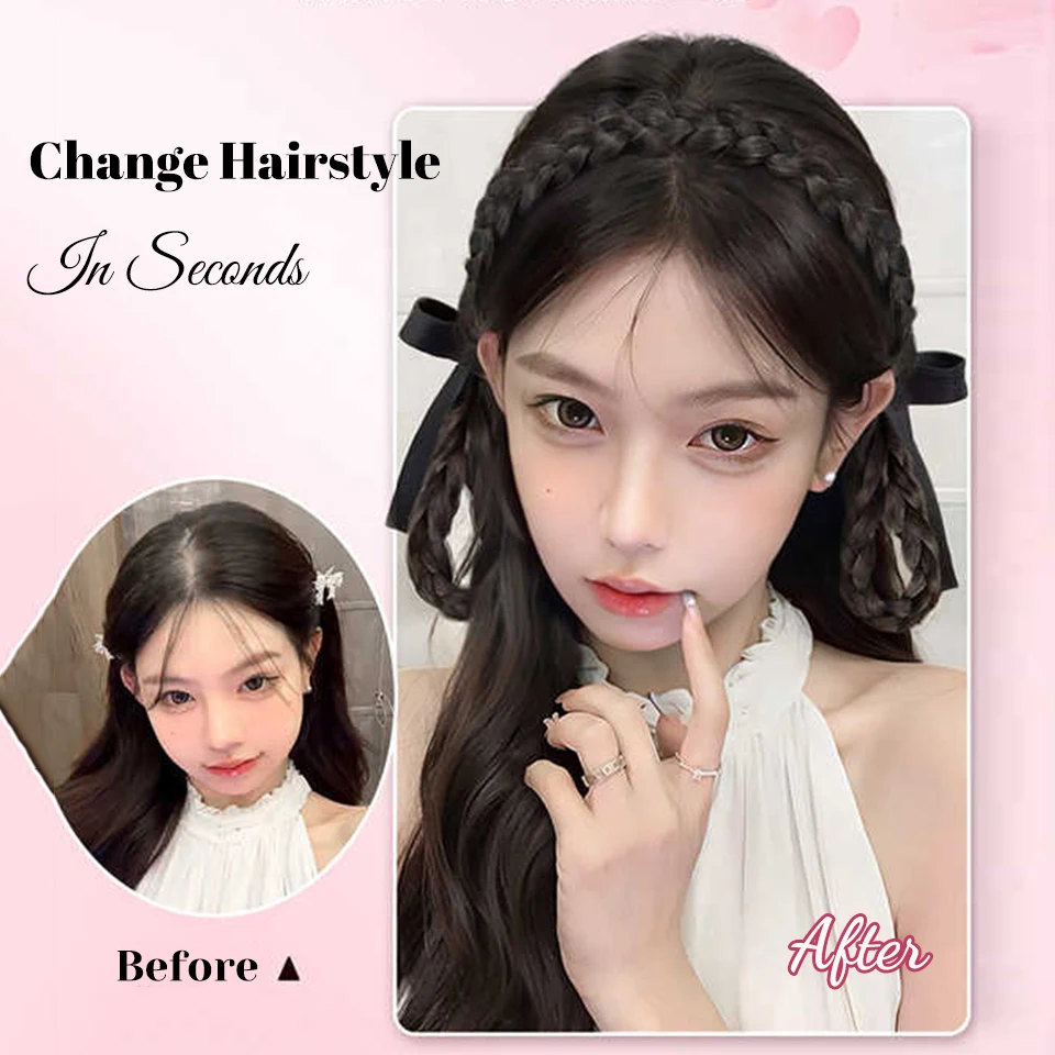 Synthetic Braided Headband Wig for Women