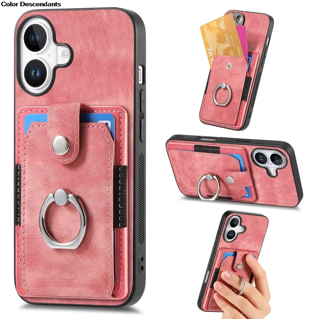 Leather Zipper Wallet Case - Universal Fit