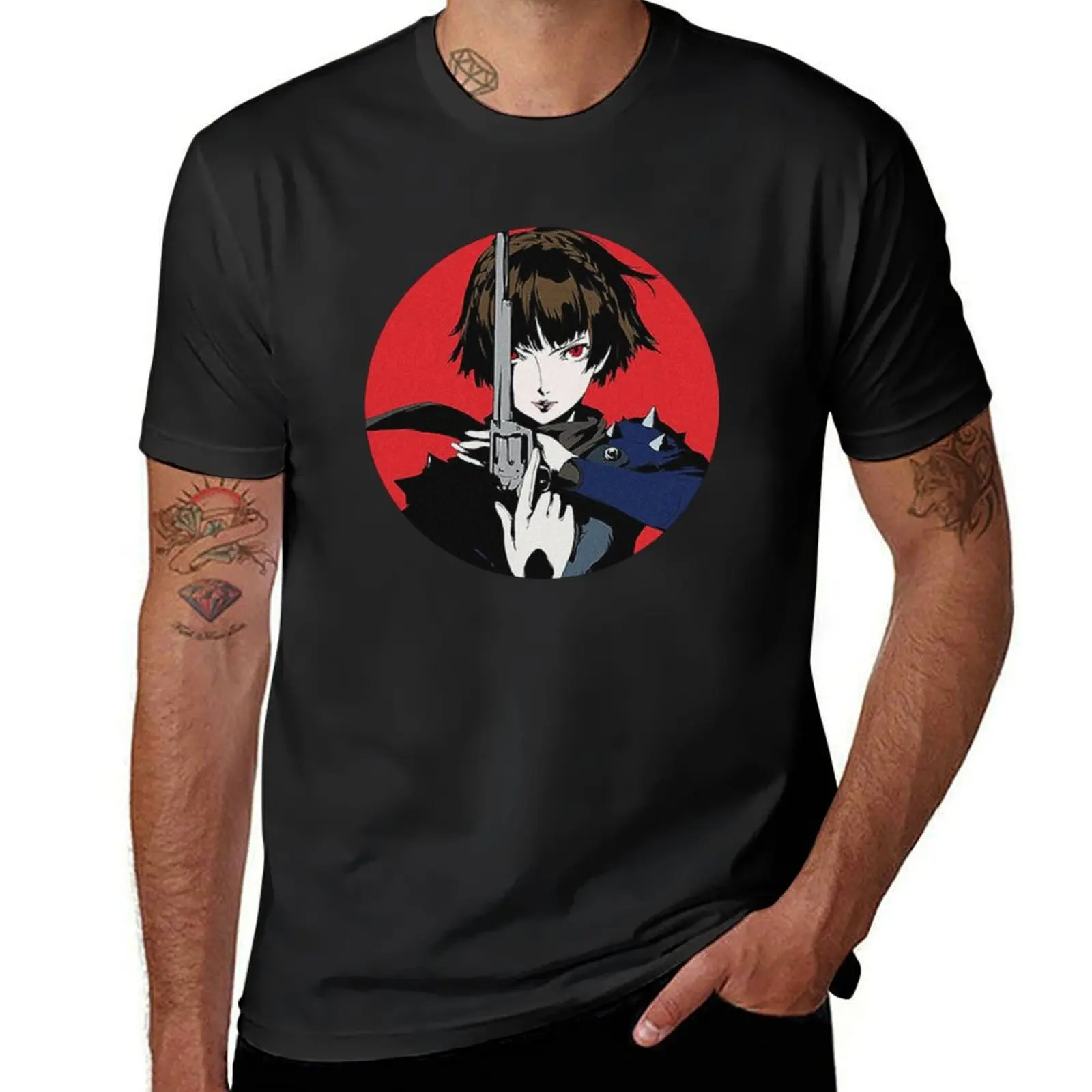 

Makoto Nijima/Queen T-Shirt boys animal print anime T-shirt men