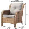 Patio Furniture Chairs Outdoor Chair High Back and Deep Seating for Deck Porch Balcony Backyard, Garden Sofas 4
