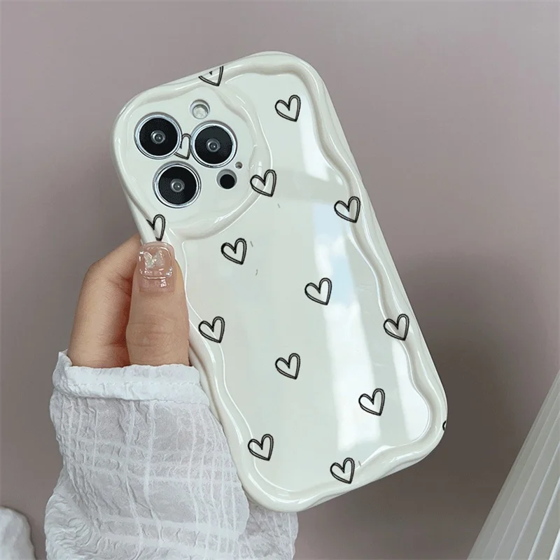 Love Heart Design Phone Case with Enhanced Protection
