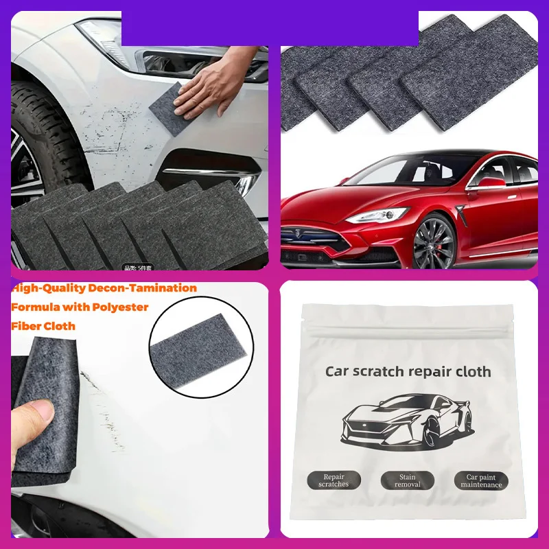 자동차 표면 수리를 위한 긁힘 제거 천의 5/10PCS 빠른 수리 연마 청소 천