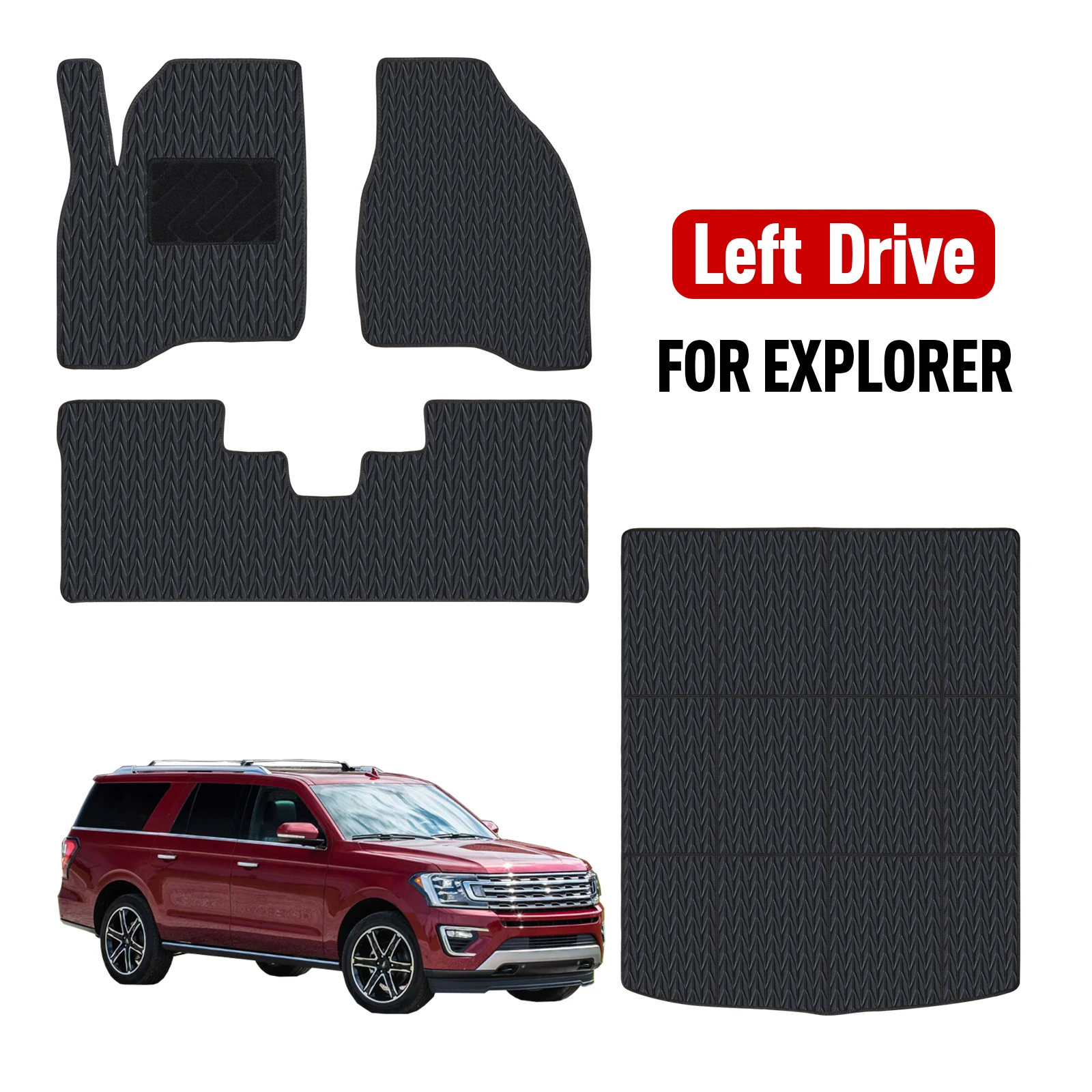 Custom Car Floor Mats for Ford Explorer 2015 2016 2017 2018 2019 ...