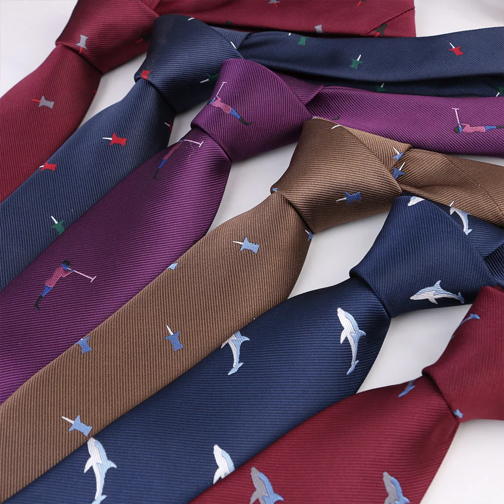 

Men's Business Neck Ties 7cm Polyester Jacquard Tie Groom Best Man Neckties Casual Male Apparel Accessories Party Suit