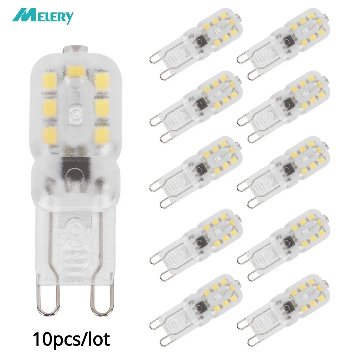 Lampadine A Led G9 2 Watt Alogene Equivalenti 25W Bianco Freddo 6000K/200Lm 360 Angolo Del Fascio Risparmio Energetico [Classe Energetica A +]-Confezi
