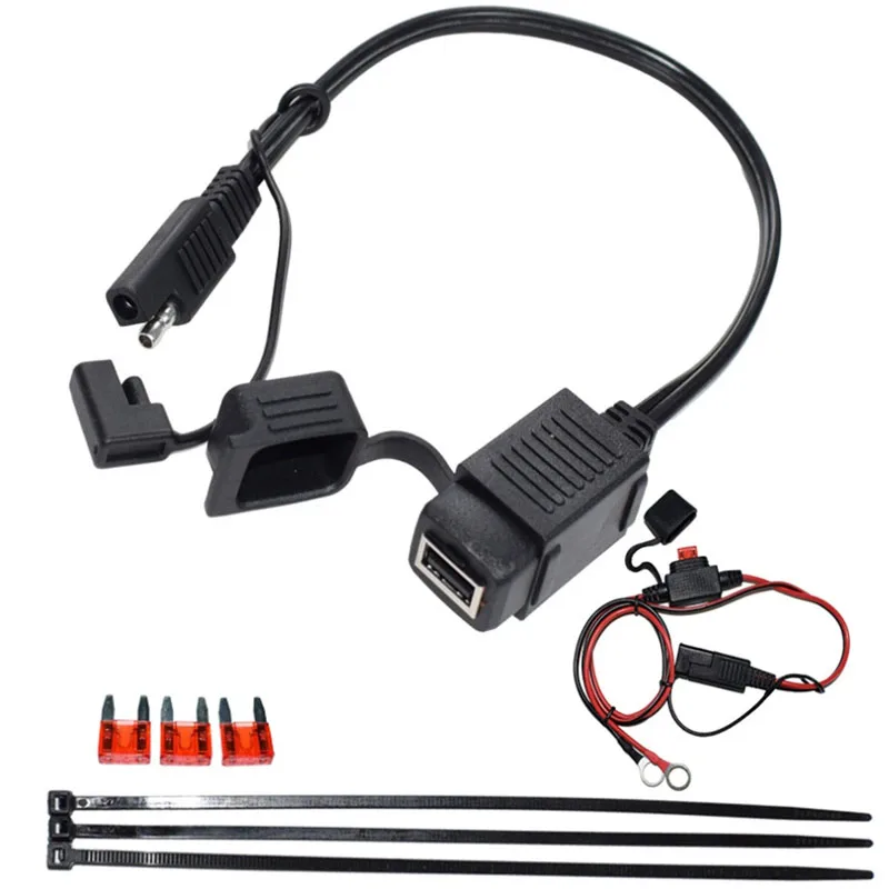 12V Waterproof Motorcycle USB Power Socket Adapter Charger Outlet Motorbike NEW