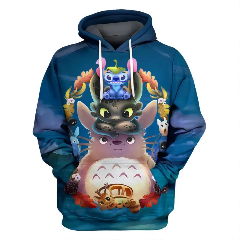 thumbnail image 1 of Nueva sudadera con capucha súper grande para hombre con estampado 3D de Disney Stitch, abrigo con estampado de moda urbana, sudadera con capucha deportiva y de ocio, ropa para hombre, 1 of 5