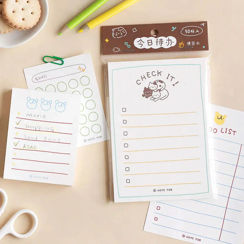 Daily Plan Memo Notes Creative Office And School Stationery To Do List ...