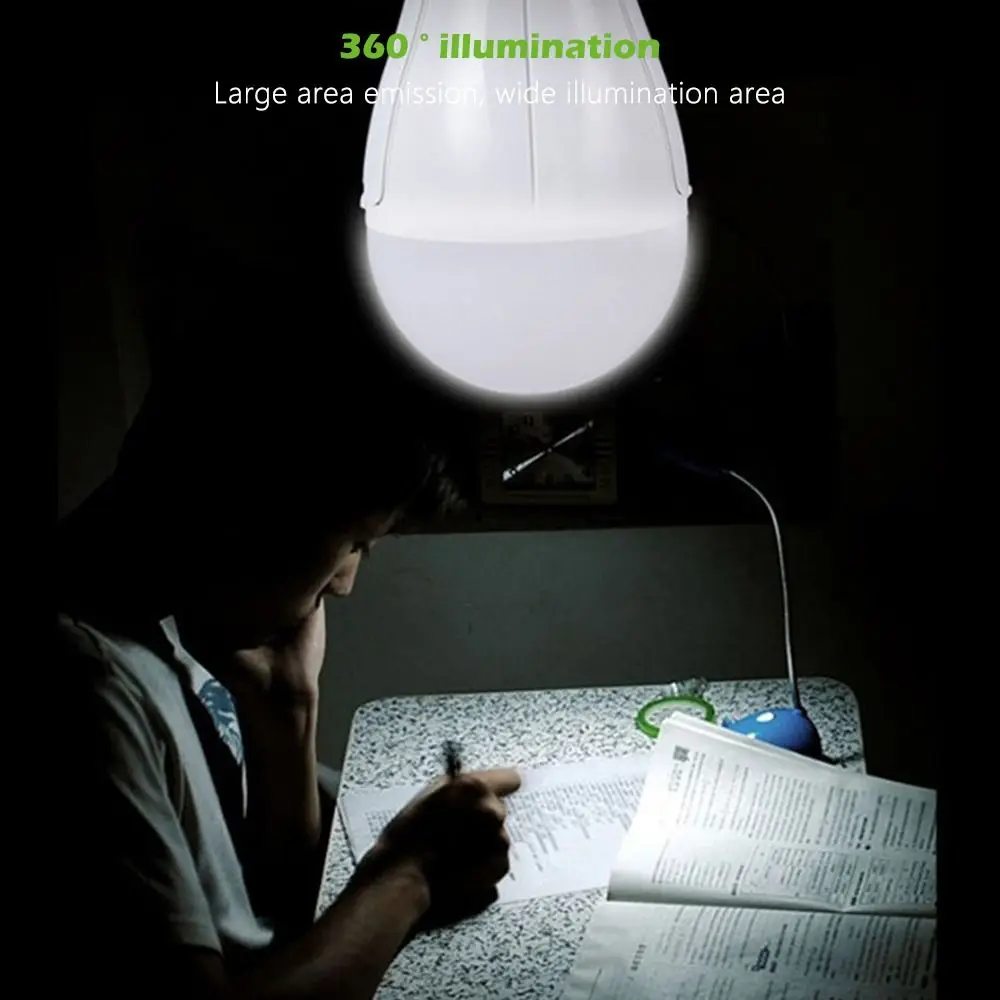 LED 전구 새로운 깜박임 없는 LED 전구 조명 휴대용 20W LED 전구 안뜰 야외 전구 정전 비상용