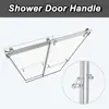 Sunrosa 44""-48"" W X 76"" H Frameless Shower Door, Clear Tempered Glass 5/16""(8Mm), Double Sliding Shower Door, Aluminum 6