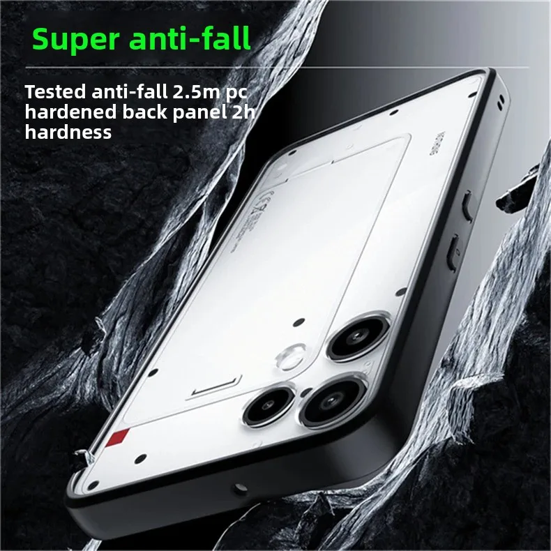 Acrylic Transparent Magnetic Shockproof Phone Case with 360° Protection