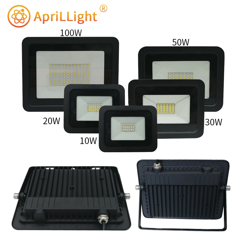 AC110V/220V LED Floodlight 100W 50W 30W 20W 10W IP68 Waterproof Outdoor Lighting Reflector Spotlight LED Street Light Wall Lamp led lamp led street lamp led wall light