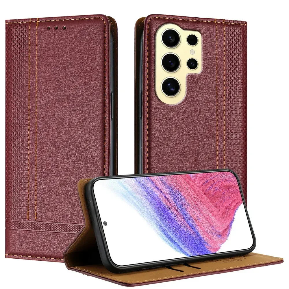 Luxury Leather Flip Case For Samsung Galaxy S21 Ultra Note 20 S22