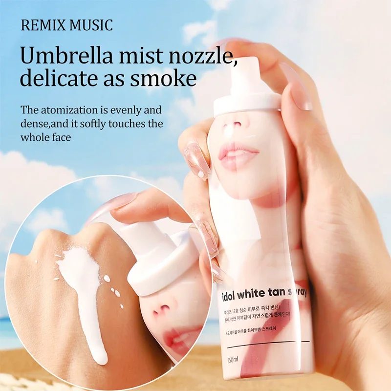 Korean Idol Spray Liquid Foundation Concealer Brighten Whitening Moisturizing BB Cream Base Face Foundation Subject to receipt