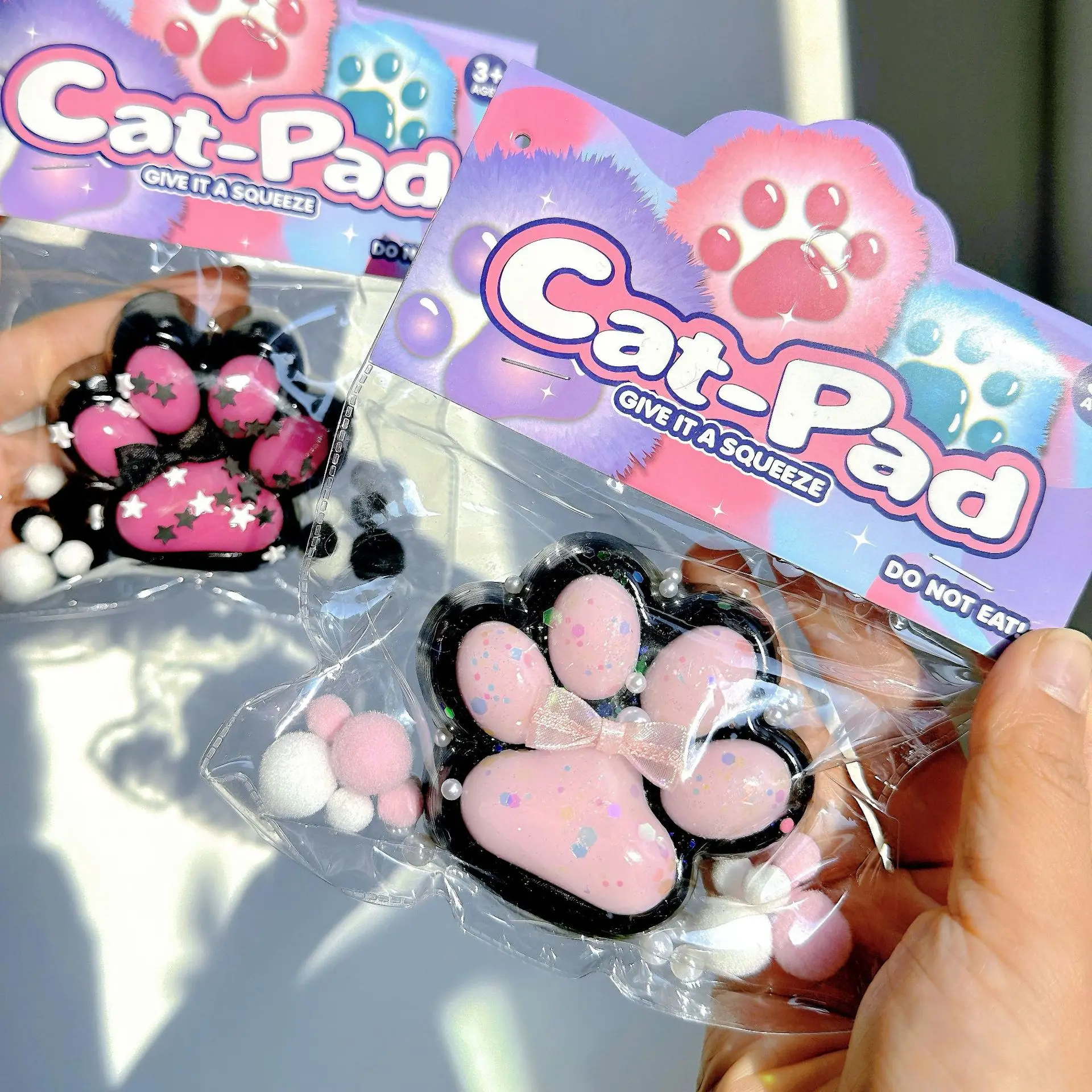 Dark Girl Soft Cat Foot Antistress Paws Fidget Toys Squishy Tapa Foot Adult Sensory Toys Antistress Foot Girls Kids Toys Gifts 5