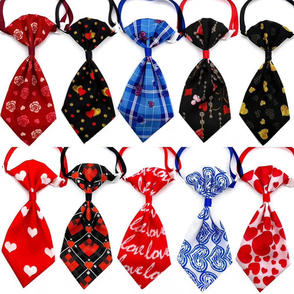 50/100 Pz San Valentino Pet Dog Papillon Regolabile Cane Cucciolo Collare Pet Papillon Partito Grooming Forniture Pet Papillon
