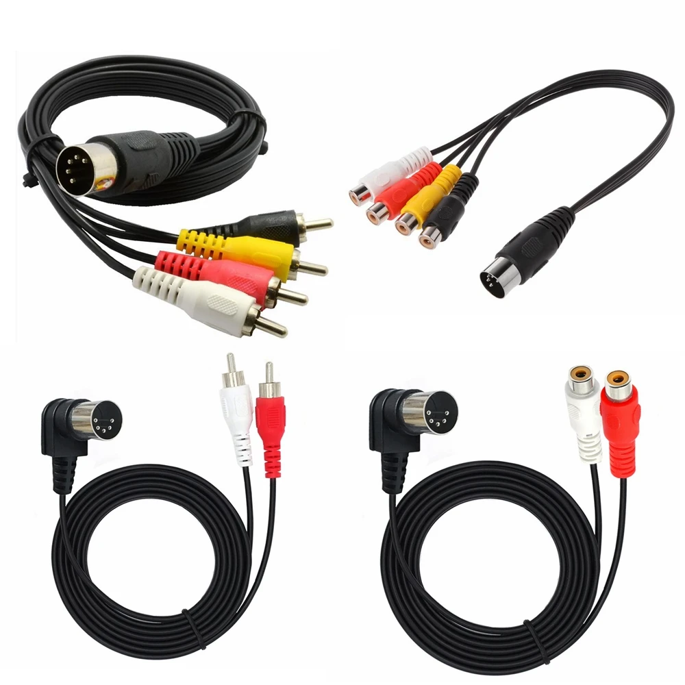 Cavo Midi Maschio Din A 5 Pin A 4 Rca Maschio Femmina Spina Cavo Audio Per Sistemi Stereo Quad Naim Spina Maschio Din A 5 Pin Più Recente 0.5M 1.5M