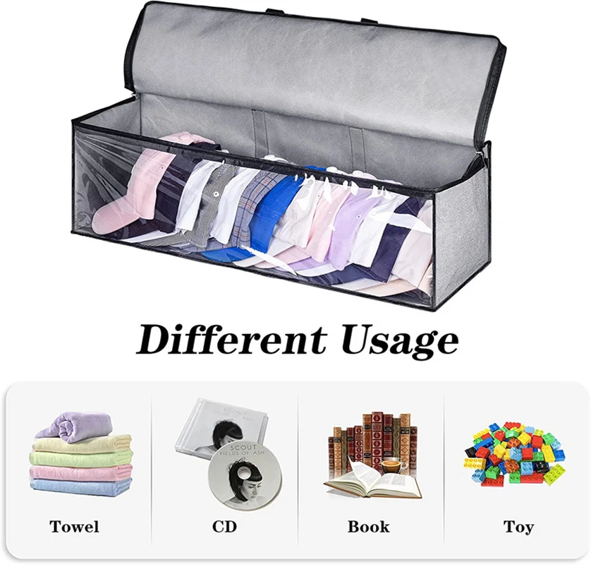 

Hat Organizer for Baseball Caps Holder Large Capacity CD/Hat Storage Bag Rack with Double Carry Handles and Zipper Closure