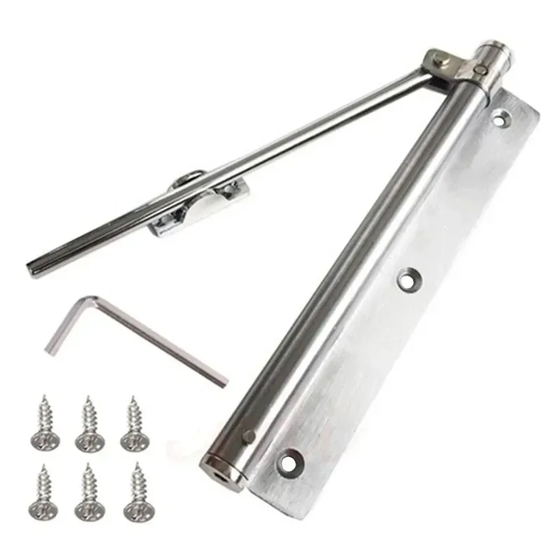 Adjustable Door Closer Aluminum Alloy Automatic Spring Soft Close Fire-proof Heavy Duty Hardware WF