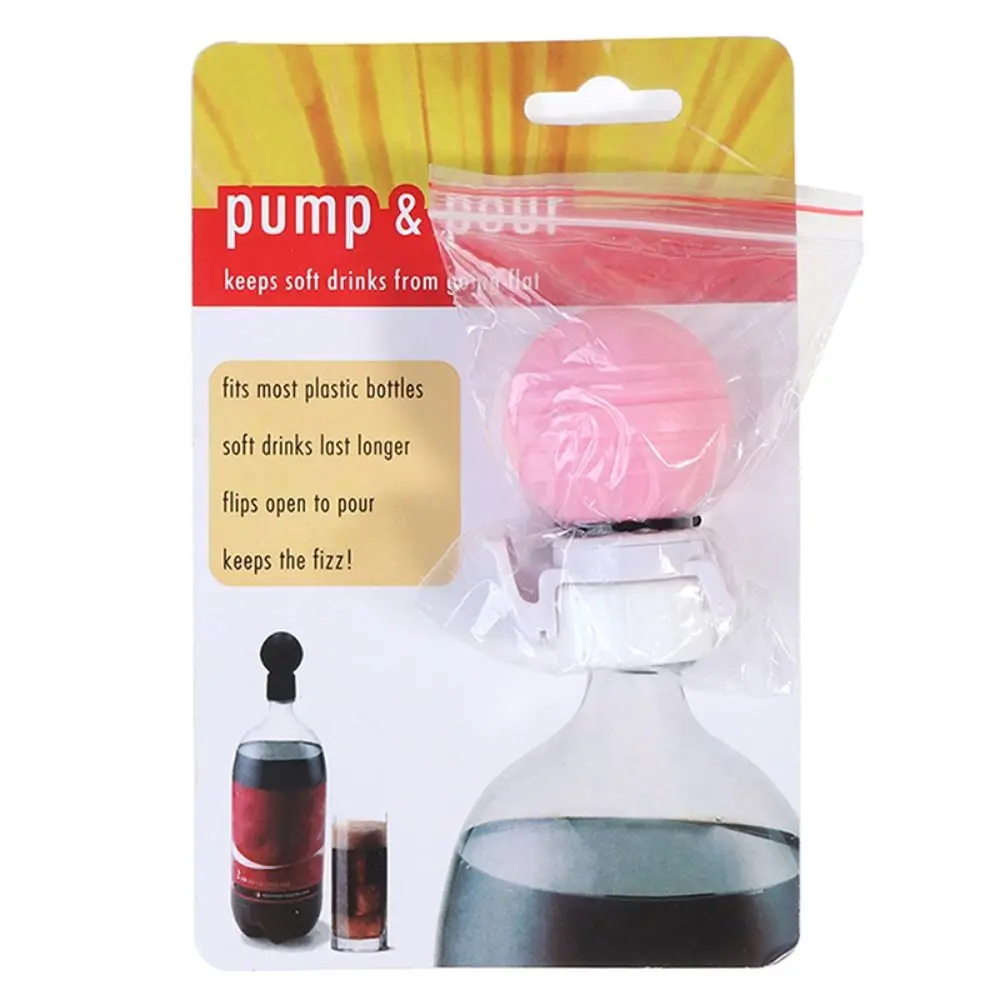 Inflatable Cola Pump Carbonation Keeper Drink Sealer Bottle Stopper Soda Cap Beverage Saver