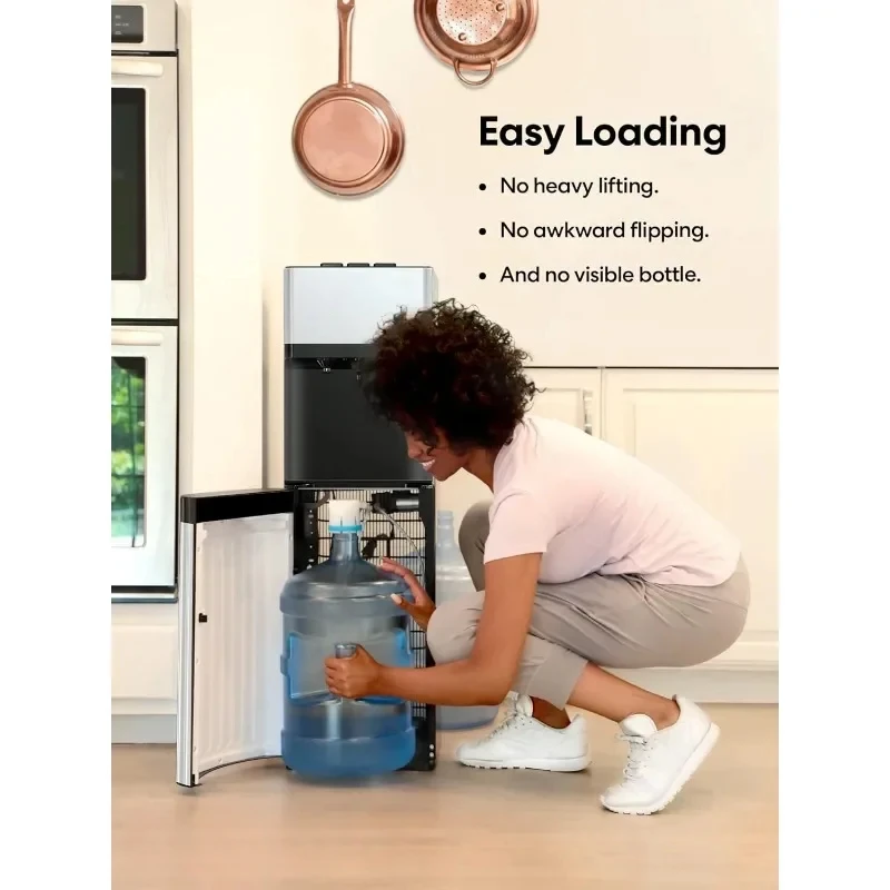 Self Cleaning Bottom Loading Water Cooler Water Dispenser Limited Edition 3 Temperature Settings-Hot Cold Cool