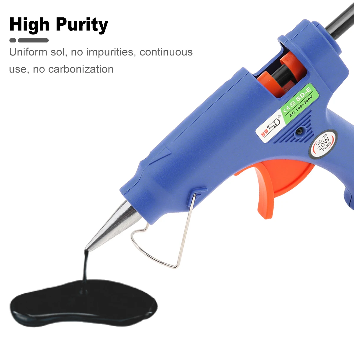 7x190mm Hot-melt Gun Glue Sticks Hot Melt Stick Gun Adhesive DIY Tools for Hot-melt Glue Repair Alloy Accessories 5-100pcs