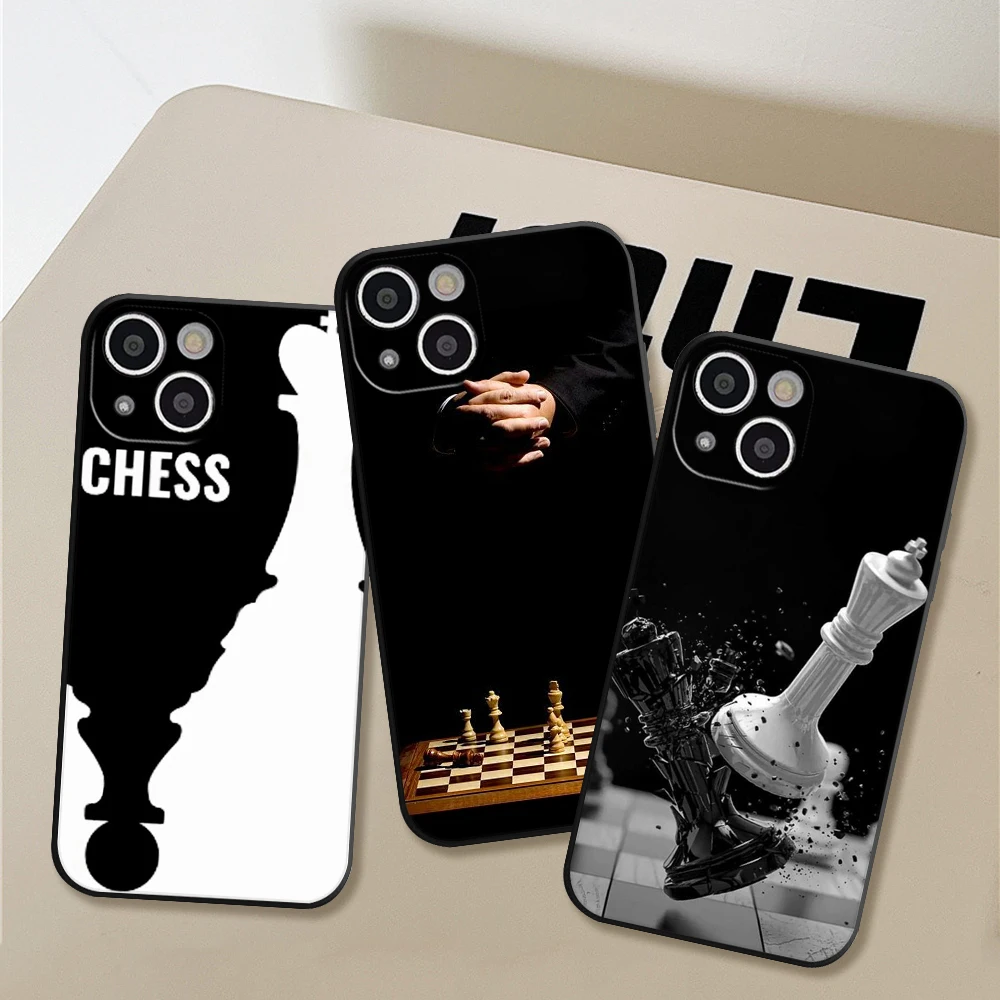 Per Iphone 14 Pro Custodia Per Telefono Scacchi In Bianco E Nero Per Apple Iphone 11 12 13 14 Pro 13 Mini X Xr Xs Max 7 8 Plus Cover Shell