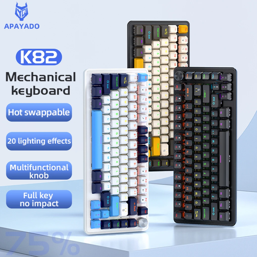 APAYADO K82 Cool Backlight wired Mechanical Keyboard 1