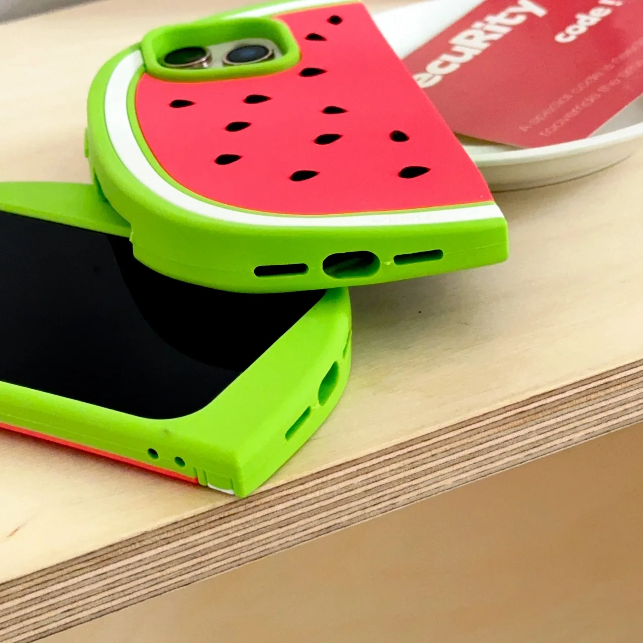 Cooling Watermelon 3D Soft Silicone Phone Case - Funny Protective Back Cover, Durable and Stylish