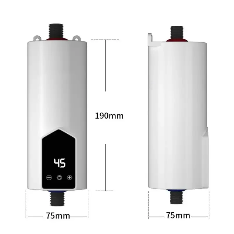 Electric Tankless Water Heater, Mini Instant Hot Water Heater with