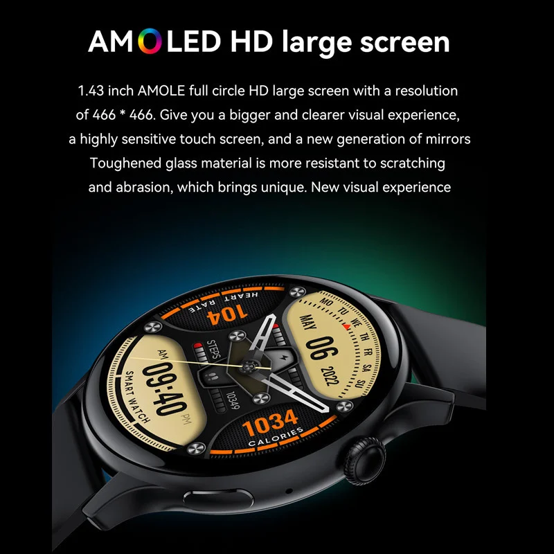Ʈ ġ  ȭ NFC     ɹڼ   ͸, 1.43 ġ AMOLED, HK85, ǰ