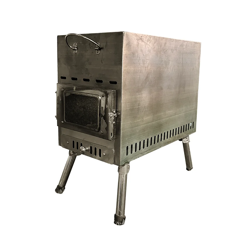 Carbone Senza Fumo Portatile Riscaldamento Esterno Campeggio Stufa A Legna Sauna Pesca Carbone Con Tubo Lungo Per Tenda