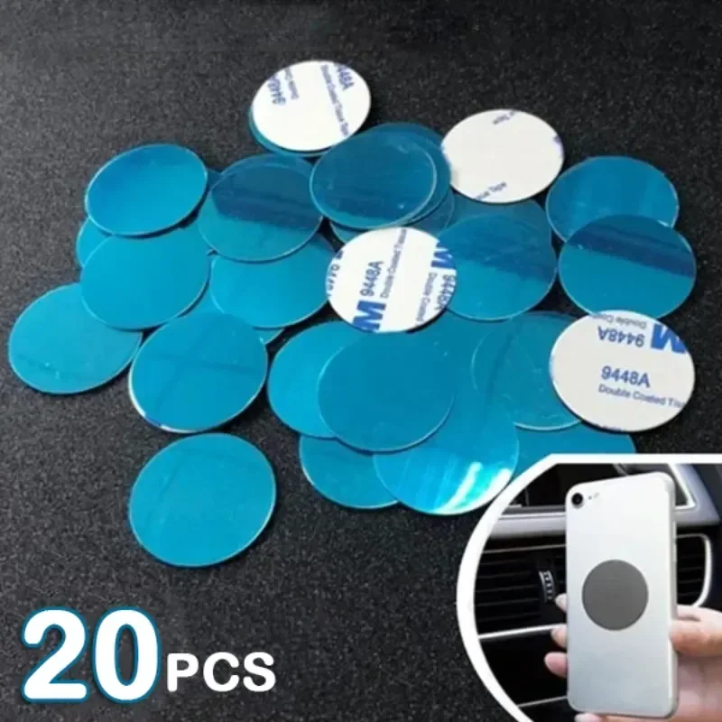 Magnetic Metal Plate Stickers for Car Phone Holder – Universal Mount Solution (1/20Pcs)