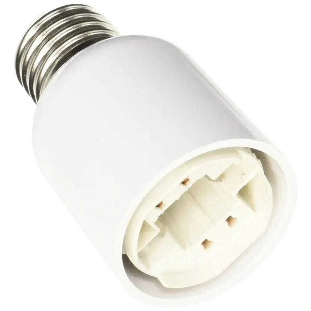 Fireproof Plastic Converter E27 to G24 LED Light Screw Bulb Socket Base