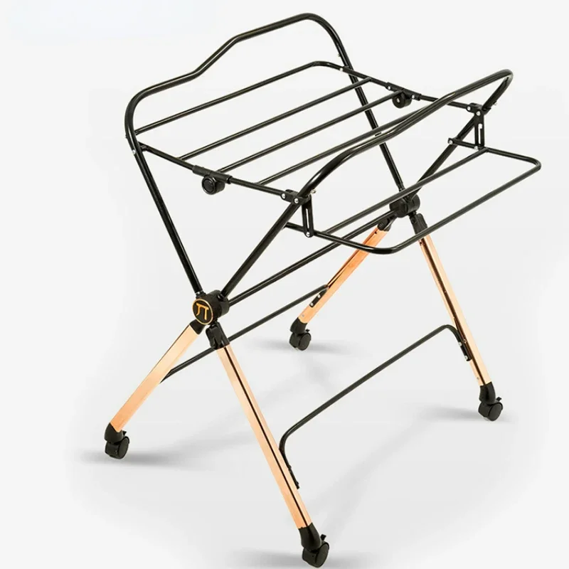 Multifunctional Folding Bed Touch Bath Diaper Table 5th Gear Adjustment Baby Care Tables with Wheel Changing Table for Baby
