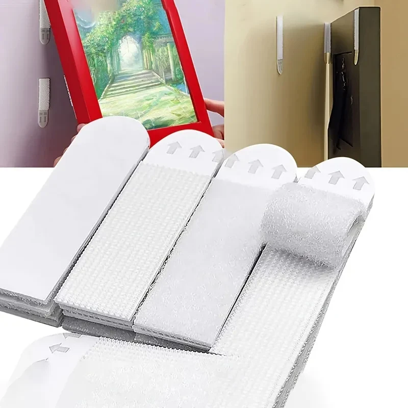Description Picture 3 of item12/24pairs Photo Frame Fixing Pads Removable Adhesive Strips No Damage To Wall For Picture Hanging Festival Decoration Tape
