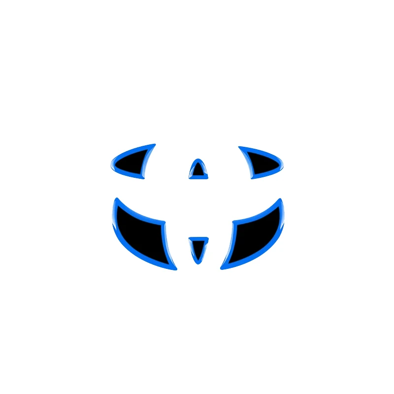 Multicolor Car Steering Wheel Badge Trim Sticker