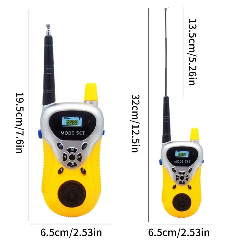 Walkie Talkies For Kids Toddler Walkie Talkies 2 Pack Walkie Talkies Toys For Kids 3-12 Year Old 2 Way Radio Toy With Built-in images - 6