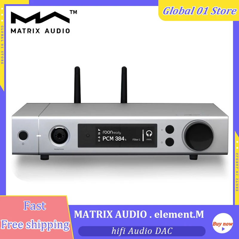 

Matrix element M ES9028Pro MQA Audio DAC USB HDMI 768kHz 22.4MHz HiFi Lossless Music Network Player Desktop Decoder